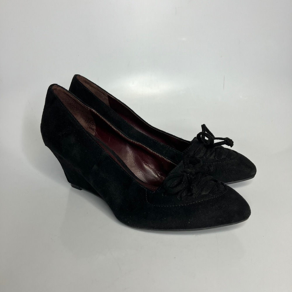 BCBGeneration Alevna black wedge pumps women's size 6.5 business professional